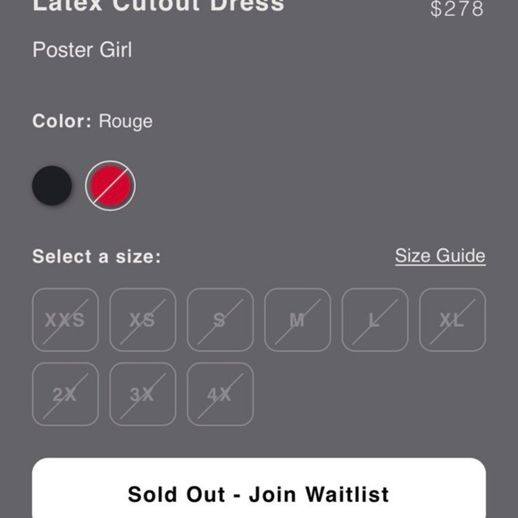 KHY POSTER GIRL SOLD OUT LATEX DRESS NWT MEDIUM - Picture 12 of 12